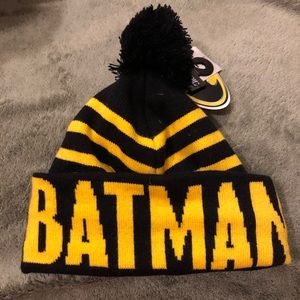 Batman Pom Pom Beanie NEW WITH TAGS